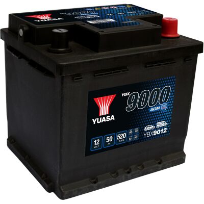 Yuasa YBX9000 Modell AGM 12V 50Ah Autobatterie Yuasa YBX9000 Modell AGM 12V 50Ah Autobatterie