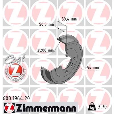 ZIMMERMANN Bremsentrommel - Passend für VW, SKODA, SEAT ZIMMERMANN Bremsentrommel - Passend für VW, SKODA, SEAT