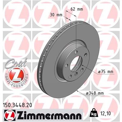 ZIMMERMANN Bremscheibe - brake disc - brake disc - brake disc ZIMMERMANN Bremscheibe - brake disc - brake disc - brake disc