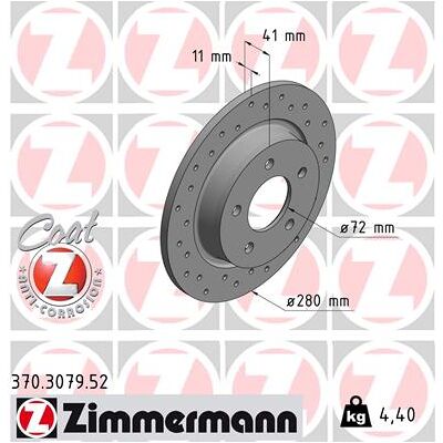 ZIMMERMANN Mazda 3 5-Türer Bremsscheibe ZIMMERMANN Mazda 3 5-Türer Bremsscheibe