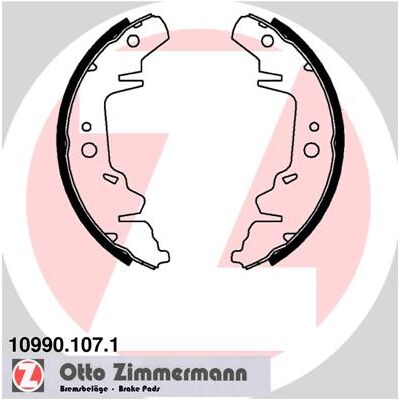 Zimmermann Bremsbacken 10990.107.1 - Bremsbacken Zimmermann Bremsbacken 10990.107.1 - Bremsbacken