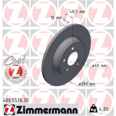 ZIMMERMANN 400.5526.30 Hochkarbon-Bremsenscheibe für Mercedes-Benz - Bremsscheibe ZIMMERMANN 400.5526.30 Hochkarbon-Bremsenscheibe für Mercedes-Benz - Bremsscheibe