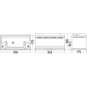 ZAP Preishammer Standard-Batterie Agm - 12 Volt. 90 Ah. 700 A 8.53l (2230-0093) Für