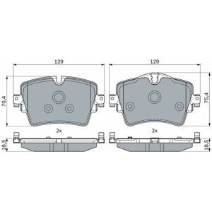 Bosch Bremsbeläge Vorne (0 986 494 940) Für Bmw 5 2 Mini Clubman X3 X1 X4 X2 1