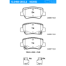 Ate Bremsbeläge Mit Zubehör Hinten (13.0460-3853.2) Für Toyota Avensis