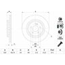 Bosch Bremsscheibe 0 986 479 G36 Belüftethinten Rechts Links Für Mercedes-Benz S-Klasse S 500 4-Matic 350 Bluetec / D 400 Hybrid H 300 320