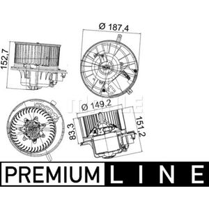 Mahle Innenraumgebläse Behr Hella Service *** Premium Linefür Vw Passat B7 1.4 Tsi 1.8 2.0 1.6 Tdi 4motion Ecofuel Seat Alhambra Leon Touran 1.2