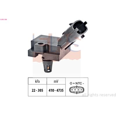 Bosch 1.993.186 Barometrischer Drucksensor - Druckmessung Bosch 1.993.186 Barometrischer Drucksensor - Druckmessung