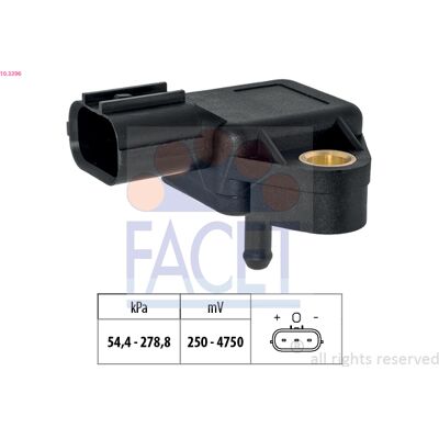 Facet Luftdrucksensor, Höhenanpassung Sensor, Ladedruck Made In Italy - Oe Equivalent 103396 Für Mitsubishi Facet Luftdrucksensor, Höhenanpassung Sensor, Ladedruck Made In Italy - Oe Equivalent 103396 Für Mitsubishi