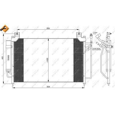 Nrf Kondensator, Klimaanlage Easy Fit 35881 Für Mazda Nrf Kondensator, Klimaanlage Easy Fit 35881 Für Mazda