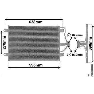 Van Wezel 43005256 Renault Klimakühler - Aluminium IR PLUS Van Wezel 43005256 Renault Klimakühler - Aluminium IR PLUS