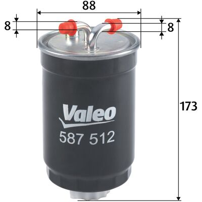 Valeo Kraftstofffilter 587512 Leitungsfilter 173mm Für Ford Honda Land Rover Vw Amc Valeo Kraftstofffilter 587512 Leitungsfilter 173mm Für Ford Honda Land Rover Vw Amc