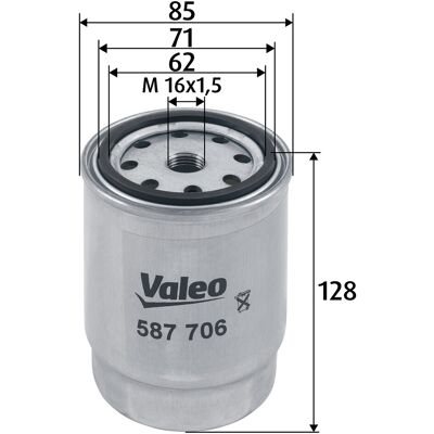 Valeo Kraftstofffilter 587706 Anschraubfilter 128mm Gewindemaßm16x1.5 Für Peugeot Citroën Bmw Fiat Innocenti Rover Amc Nissan Valeo Kraftstofffilter 587706 Anschraubfilter 128mm Gewindemaßm16x1.5 Für Peugeot Citroën Bmw Fiat Innocenti Rover Amc Nissan