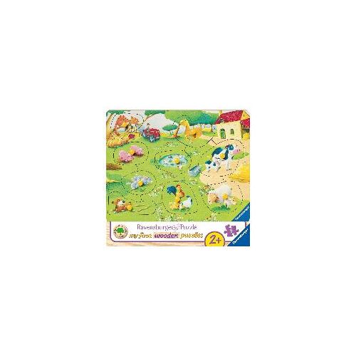 Ravensburger Kinderpuzzle - 03683 Kleiner Bauernhof - my first wooden puzzle mit 9 Teilen - Puzzle fr Kinder ab 2 Jahren - Holzpuzzle
