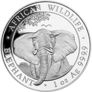 1 Unze Silber Somalia Elefant 2021 (differenzbesteuert)