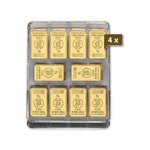 4 x 250 x 1 g Gold UnityBox L Heimerle und Meule