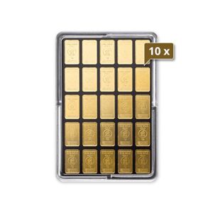 10 x 25 x 1 g Gold UnityBar Heimerle und Meule