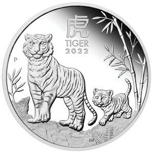 1 kg Silber Lunar III Tiger 2022 (differenzbesteuert)