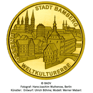1/2 Unze Gold 100 Euro Deutschland  2004 UNESCO Welterbe - Bamberg