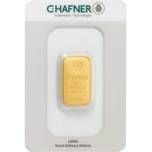 250 g Goldbarren C. Hafner