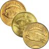 20 US-Dollar Gold St. Gaudens Double Eagle diverse Jahrgnge