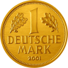 12 Gramm Gold 1 Deutsche Mark 2001 - Goldmark