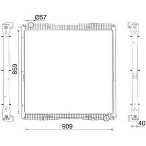 Kühler, Motorkühlung MAHLE CR 2151 001S