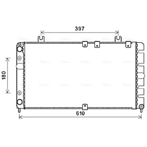 Kühler, Motorkühlung AVA COOLING LA2021
