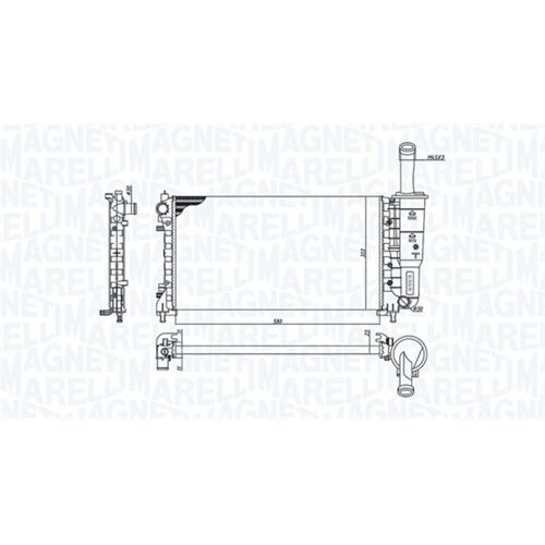 Kühler, Motorkühlung MAGNETI MARELLI 350213194200