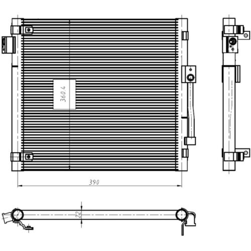 Kondensator, Klimaanlage NRF 350447