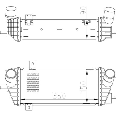 Ladeluftkühler NRF 309070