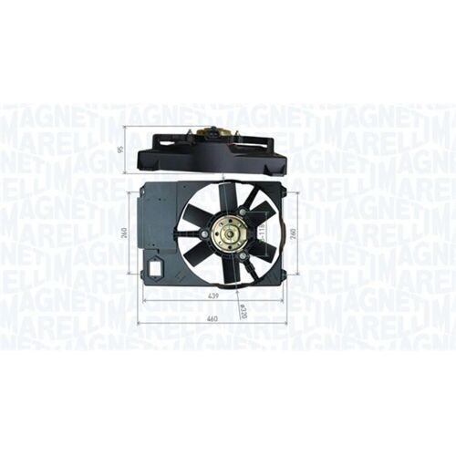 Lüfter, Motorkühlung MAGNETI MARELLI 069422800010