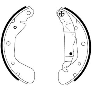 Textar Opel Corsa Bremsbacken - Innentrommel 200mm, Breite 29mm Textar Opel Corsa Bremsbacken - Innentrommel 200mm, Breite 29mm