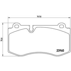 Bremsbelagsatz BREMBO P 50 074, Vorne Bremsbelagsatz BREMBO P 50 074, Vorne