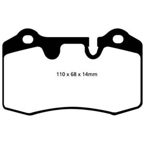 Bremsbelagsatz EBC BRAKES Yellow Stuff DP41909R, Hinten Bremsbelagsatz EBC BRAKES Yellow Stuff DP41909R, Hinten