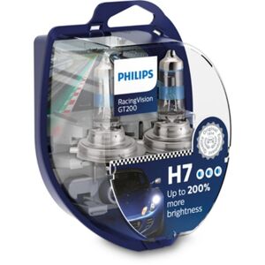 Philips Glühlampe Halogen PHILIPS H7 RacingVision GT200 12V/55W, 2 Stück