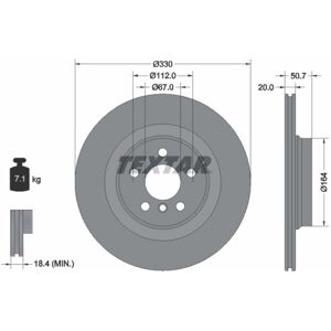 TEXTAR 92306805 Bremsscheibe - Belüftet innen - Bremsscheibe TEXTAR 92306805 Bremsscheibe - Belüftet innen - Bremsscheibe