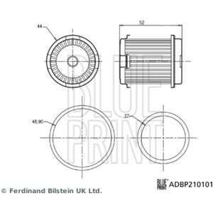 Blue Print Honda Hydraulikfilter - Automatikgetriebe - 25450p4v003 Blue Print Honda Hydraulikfilter - Automatikgetriebe - 25450p4v003
