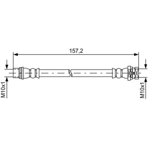 BOSCH Modell 1 987 481 624 Bremsleitung - Bremsenteil BOSCH Modell 1 987 481 624 Bremsleitung - Bremsenteil