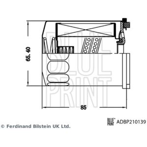 BLUE PRINT ADBP210139 Hydraulikfilter - Verschraubbar BLUE PRINT ADBP210139 Hydraulikfilter - Verschraubbar
