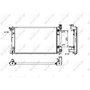 Kühler, Motorkühlung NRF 53395 Kühler, Motorkühlung NRF 53395