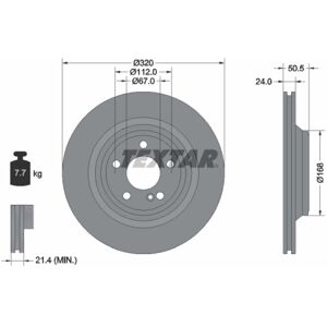 TEXTAR 92317305 Bremsscheibe - Innenbelüftet - Hochkarbonisiert TEXTAR 92317305 Bremsscheibe - Innenbelüftet - Hochkarbonisiert