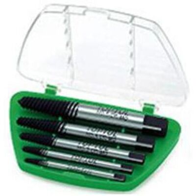 TOPTUL Schraubenextraktorensatz - 5 Stück, 1/8'' bis 9/16'' - Extractoren TOPTUL Schraubenextraktorensatz - 5 Stück, 1/8'' bis 9/16'' - Extractoren
