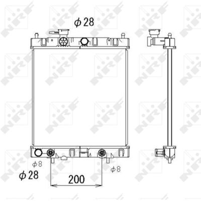 Kühler, Motorkühlung NRF 53510 Kühler, Motorkühlung NRF 53510