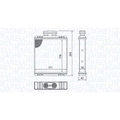 MAGNETI MARELLI 350218517000 Heizkörper - Heizsystem MAGNETI MARELLI 350218517000 Heizkörper - Heizsystem