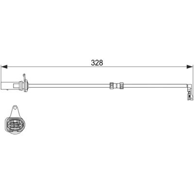 Bosch 1 987 473 623 - Bremsbelagverschleißsensor Bosch 1 987 473 623 - Bremsbelagverschleißsensor
