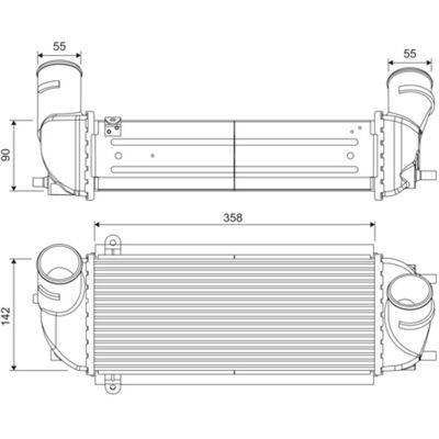 VALEO 818688 Intercooler - Aluminium, Ohne Sensor - Hyundai Santa Fe 2 VALEO 818688 Intercooler - Aluminium, Ohne Sensor - Hyundai Santa Fe 2