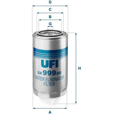 Kraftstofffilter UFI 24.999.00 Kraftstofffilter UFI 24.999.00