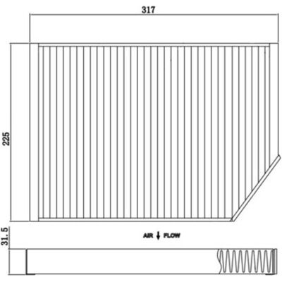 Innenraumluftfilter mit Aktivkohle FEBI BILSTEIN 174437 Innenraumluftfilter mit Aktivkohle FEBI BILSTEIN 174437