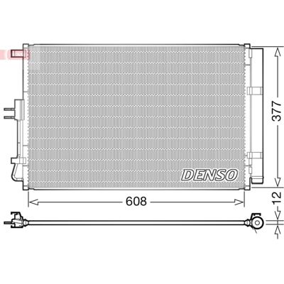 DENSO DCN43003 Kondensator - 576x390.6x12mm, R134a, mit Trockner - Klimaanlagen Kondensator DENSO DCN43003 Kondensator - 576x390.6x12mm, R134a, mit Trockner - Klimaanlagen Kondensator